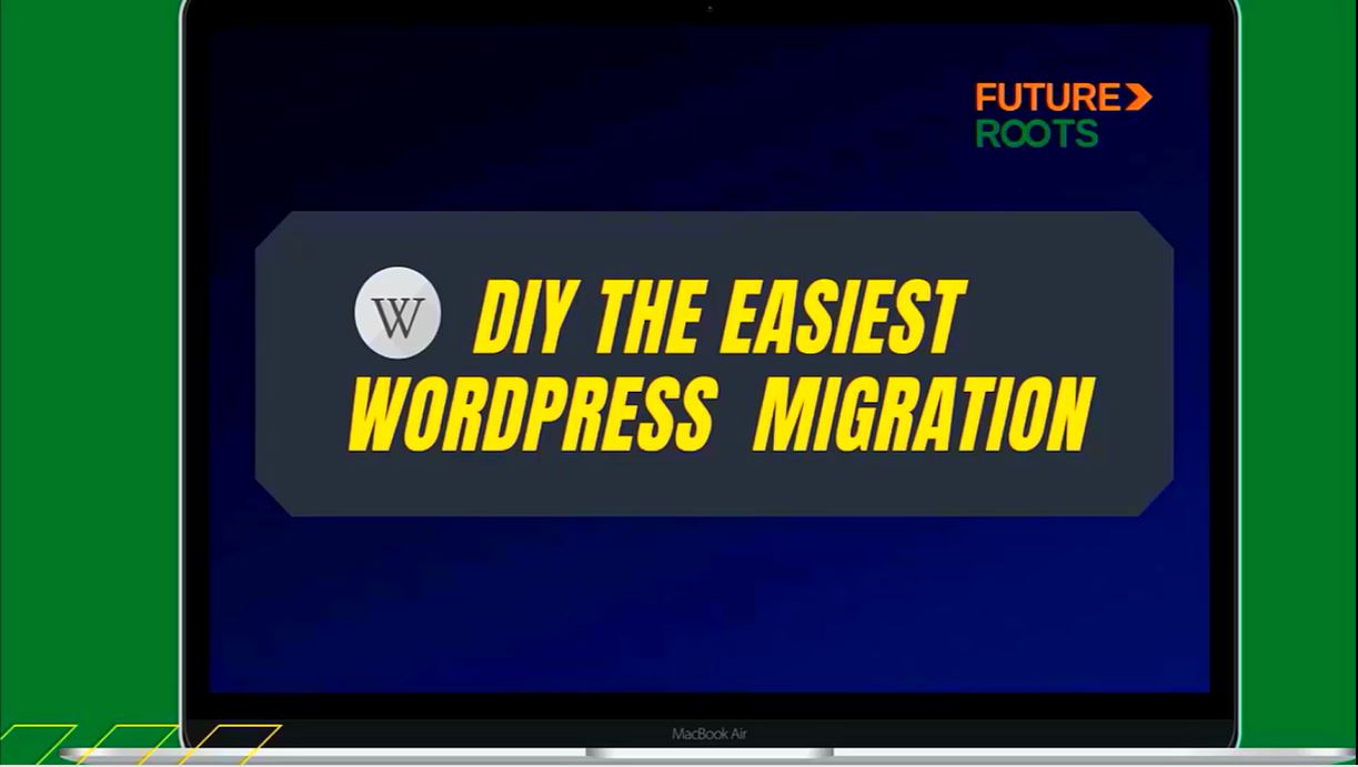 Introduction image showing the message ""easiest wordpress migration"